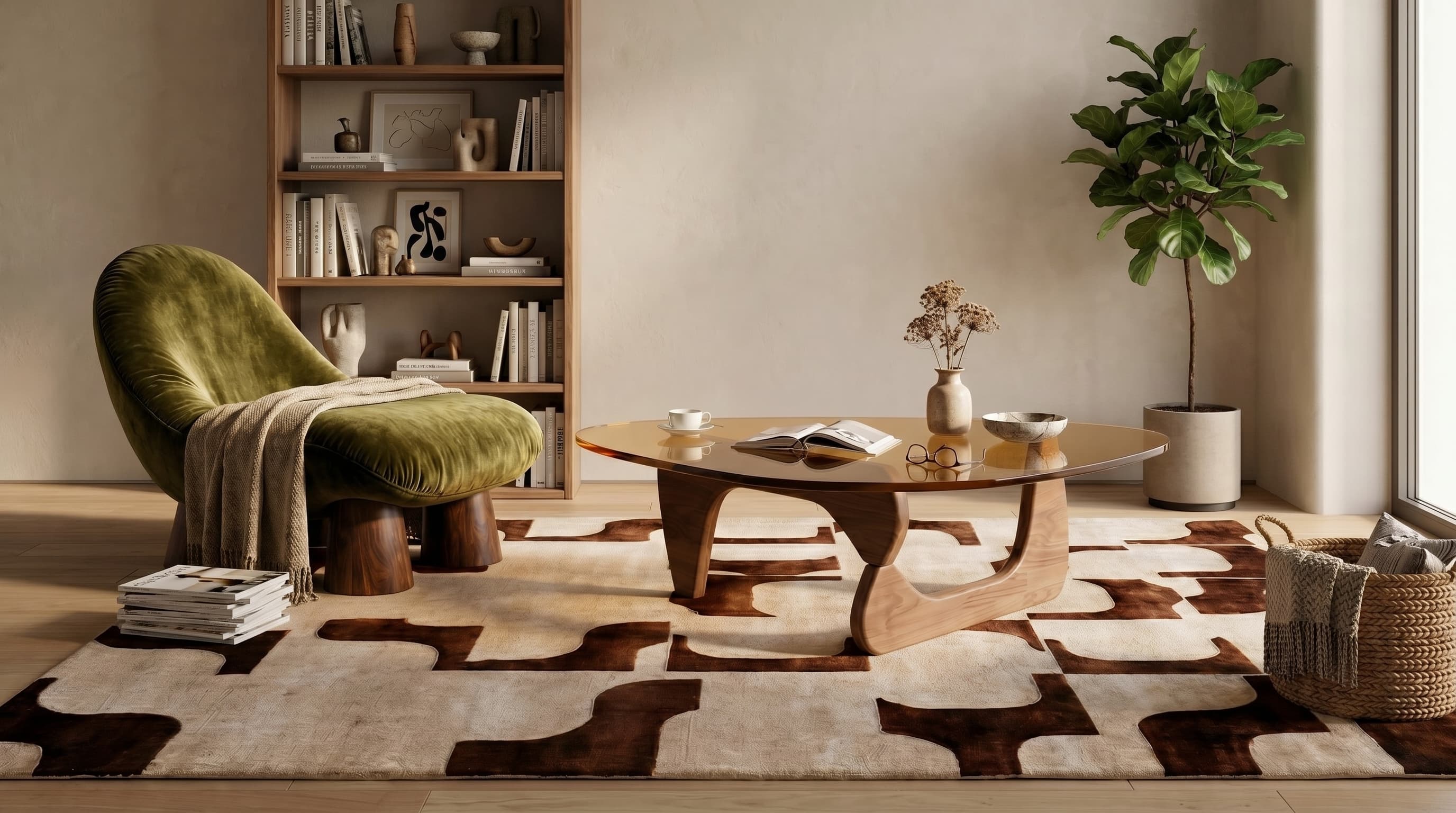 Interior amueblado con productos del catálogo